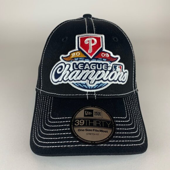 Philadelphia Phillies MLB New Era 2009 NL League Champion Stretch Fitted Hat New - Picture 2 of 5